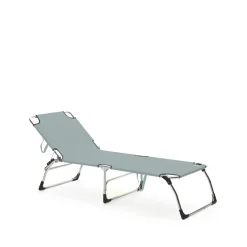 Tumbona Amigo XXL, Tela sage green, estructura de aluminio