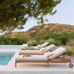 Tumbona Jack outdoor teak, Sin cojín