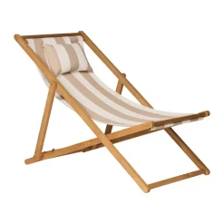 Tumbona Lyckesand, Teak-beige