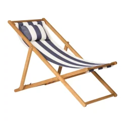 Tumbona Lyckesand, Teak-blue