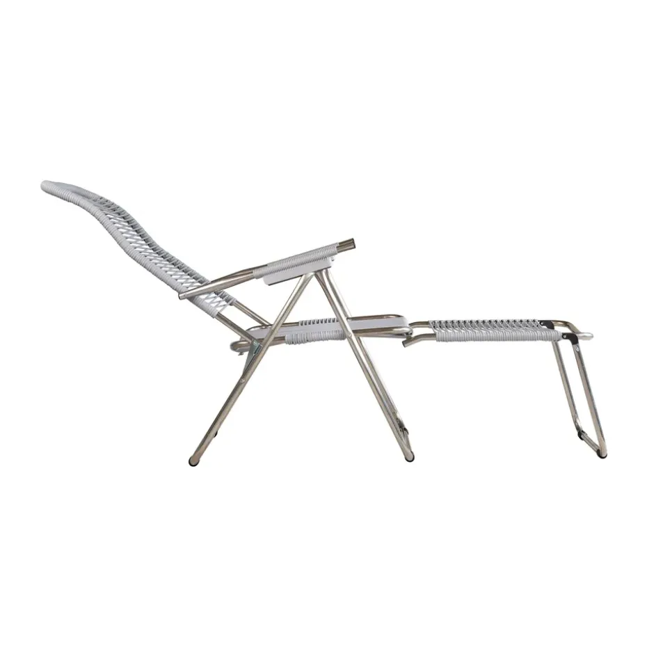 Tumbona Spaghetti con reposapiés, Grey