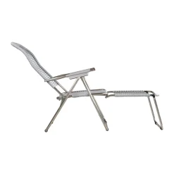 Tumbona Spaghetti con reposapiés, Grey