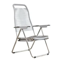 Tumbona Spaghetti con reposapiés, Grey