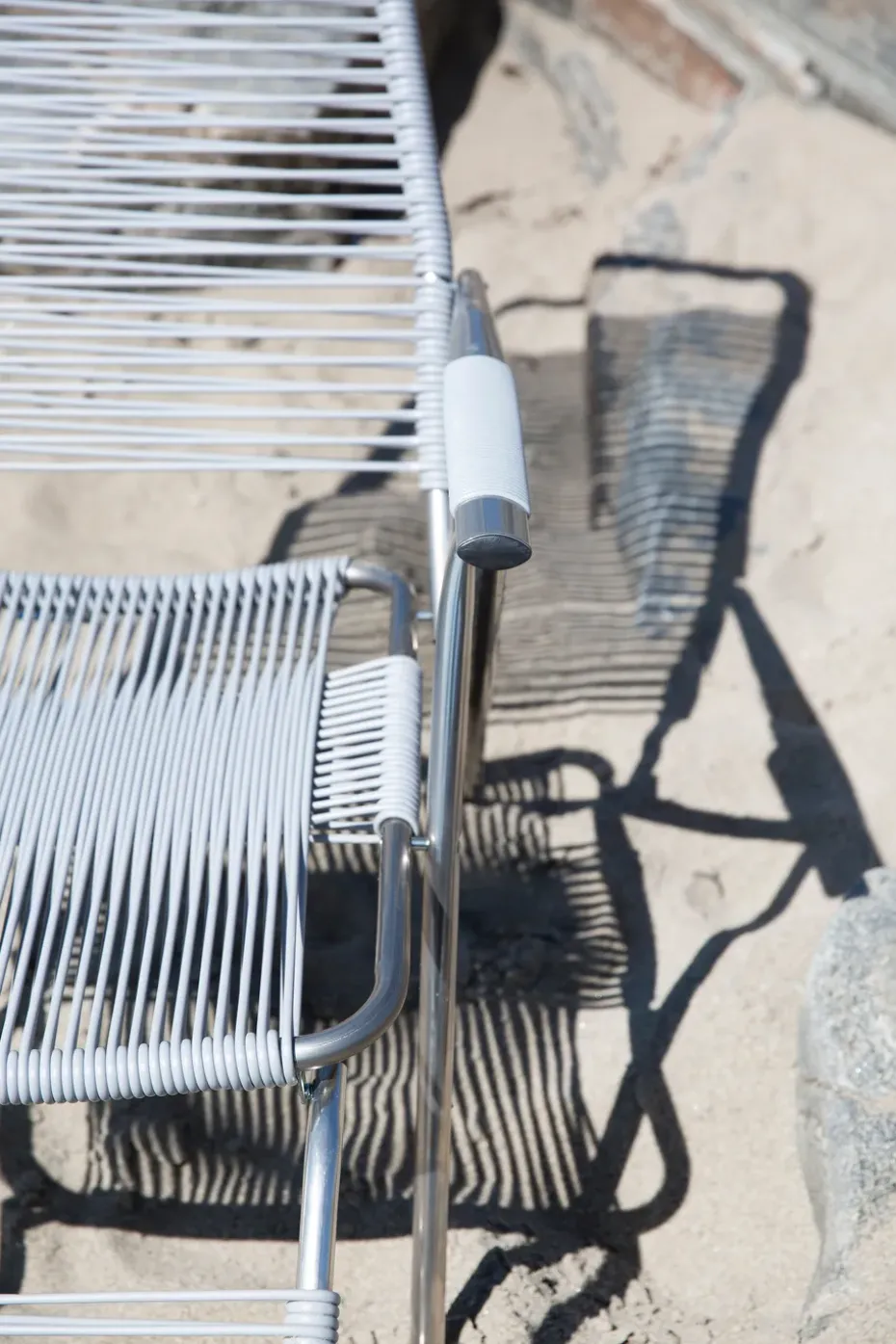 Tumbona Spaghetti con reposapiés, Grey