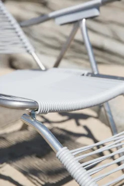 Tumbona Spaghetti con reposapiés, Grey