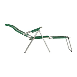 Tumbona Spaghetti con reposapiés, Green