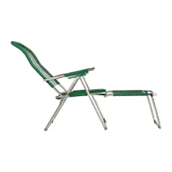 Tumbona Spaghetti con reposapiés, Green