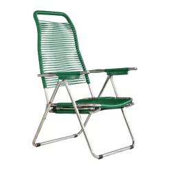 Tumbona Spaghetti con reposapiés, Green