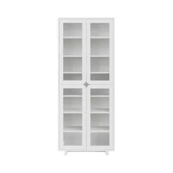 Vitrina alta Vidja, Lacado blanco