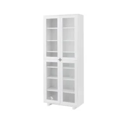 Vitrina alta Vidja, Lacado blanco