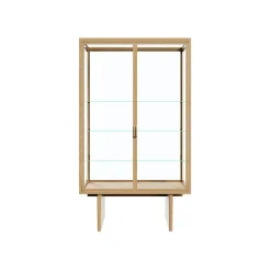 Vitrina Private, Vidrio, roble teñido claro