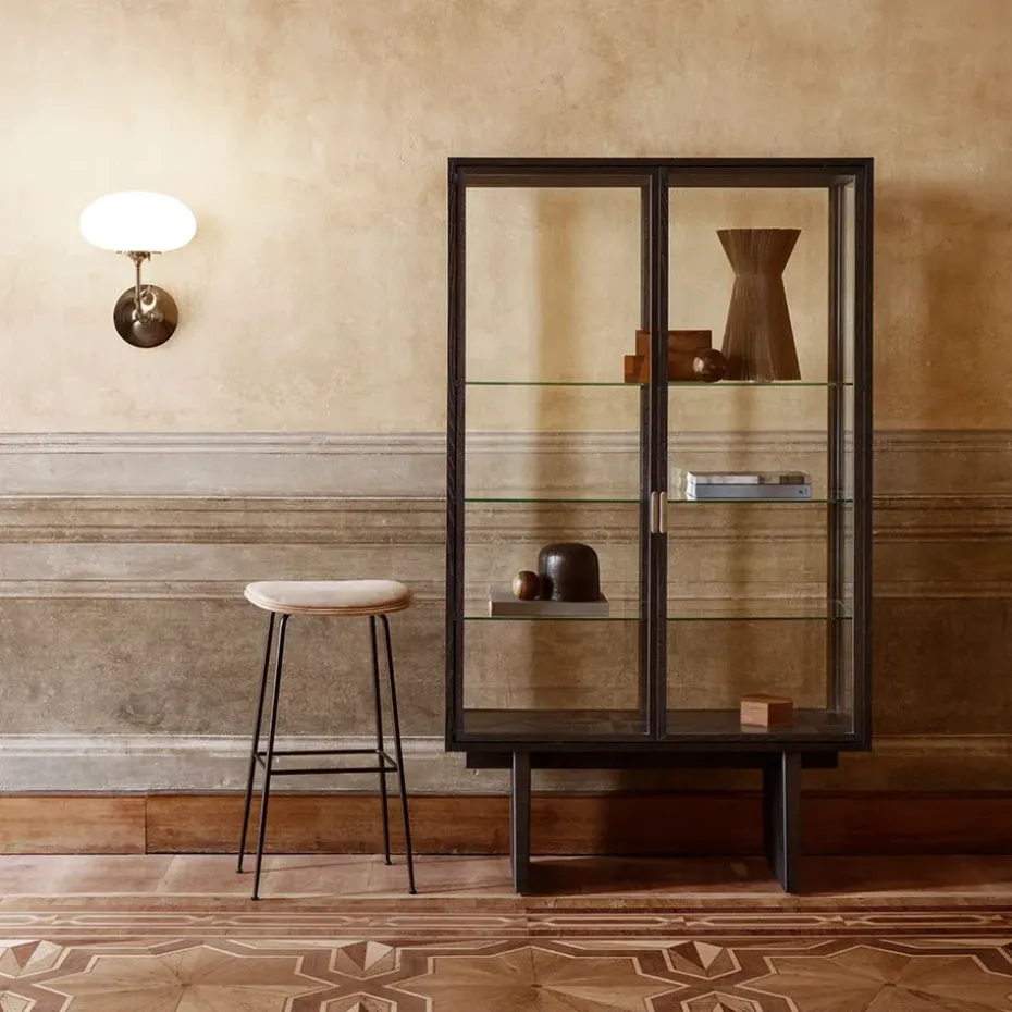 Vitrina Private, Vidrio, roble teñido claro