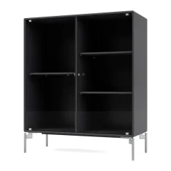 Vitrina Ripple II 69,6x82,2x30 cm, Anthracite-ben chrome