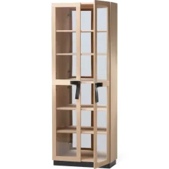 Vitrina The Bow, Roble aceitado blanco