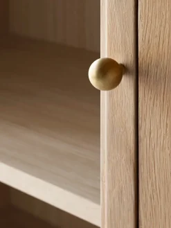 Vitrina Trace SC87 50x192x40 cm, Natural naturalal oak